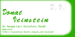 donat veinstein business card